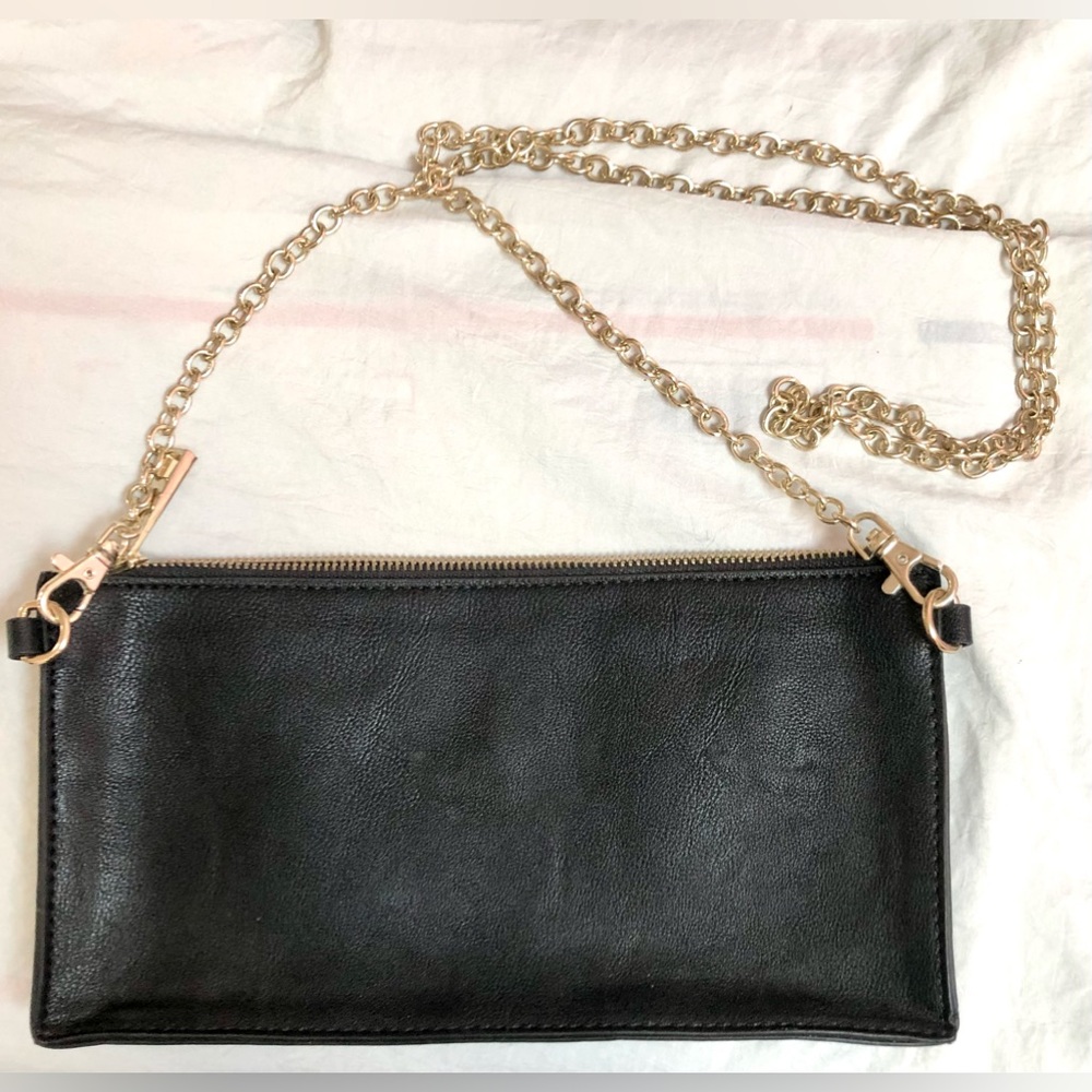 Aldo Black Rectangular Clutch/Crossbody With Deta… - image 5